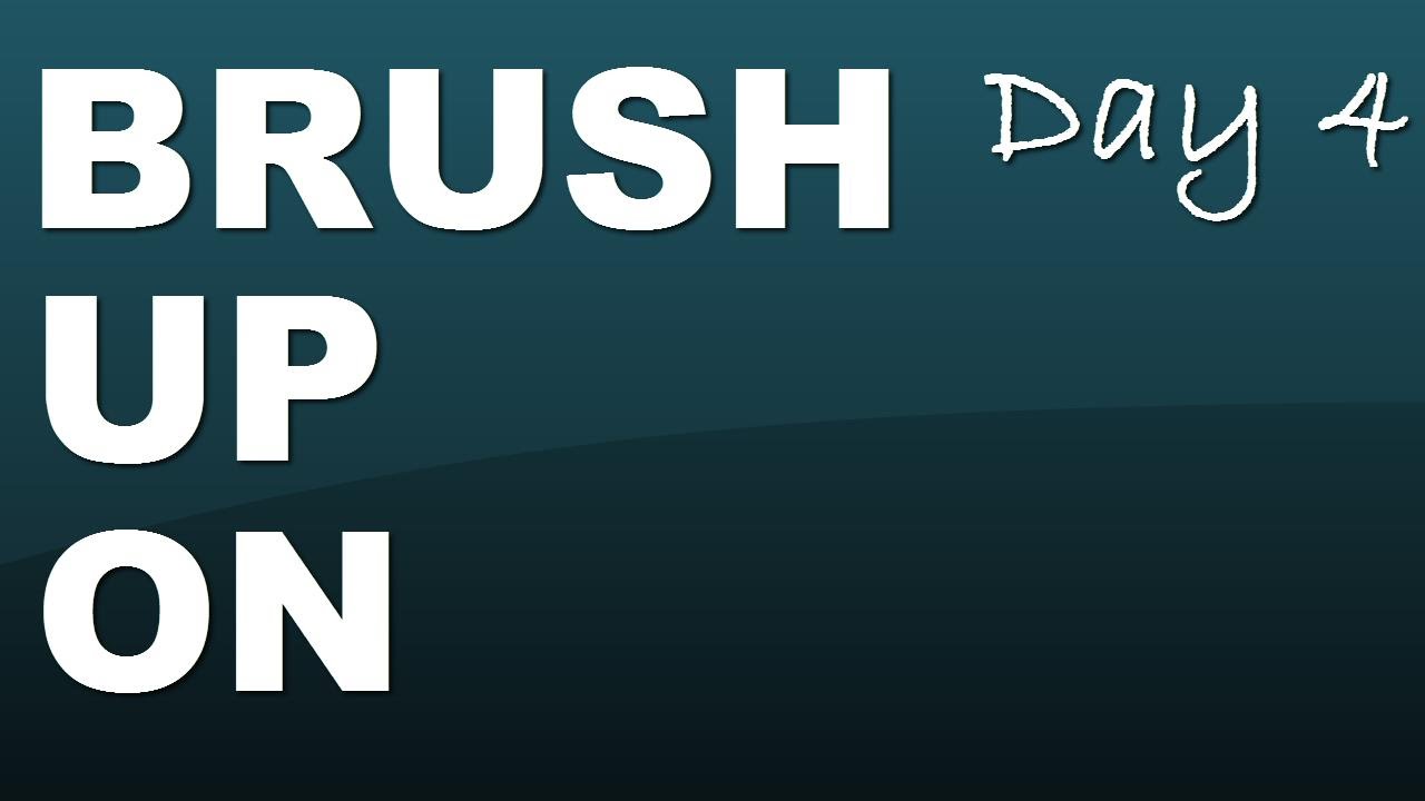 Phrasal verb: brush up on - Day 4 with JenniferESL