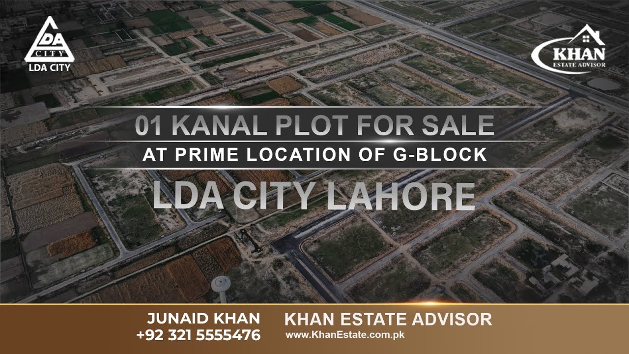 1-Kanal Residential Plot For Sale in LDA City | investment Opportunity in Lahore | KhanEstate.com.pk