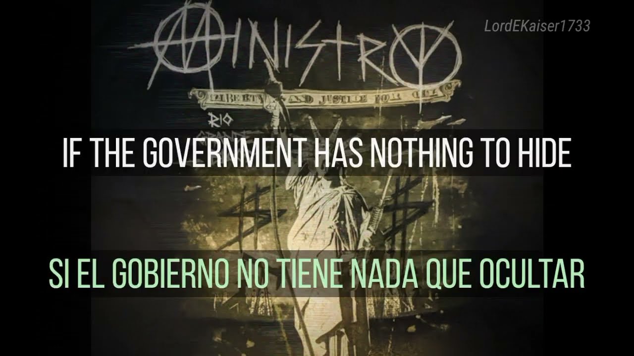 Ministry - Lies Lies Lies (Lyrics & Sub espa&ntilde;ol)