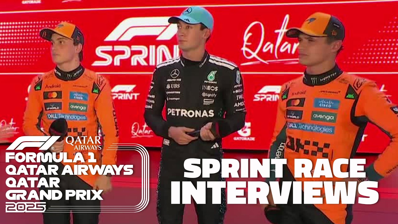 2025 Qatar Grand Prix Sprint Race Interviews 🎙️ Oscar Piastri's happy to BE BACK! | ESPN F1