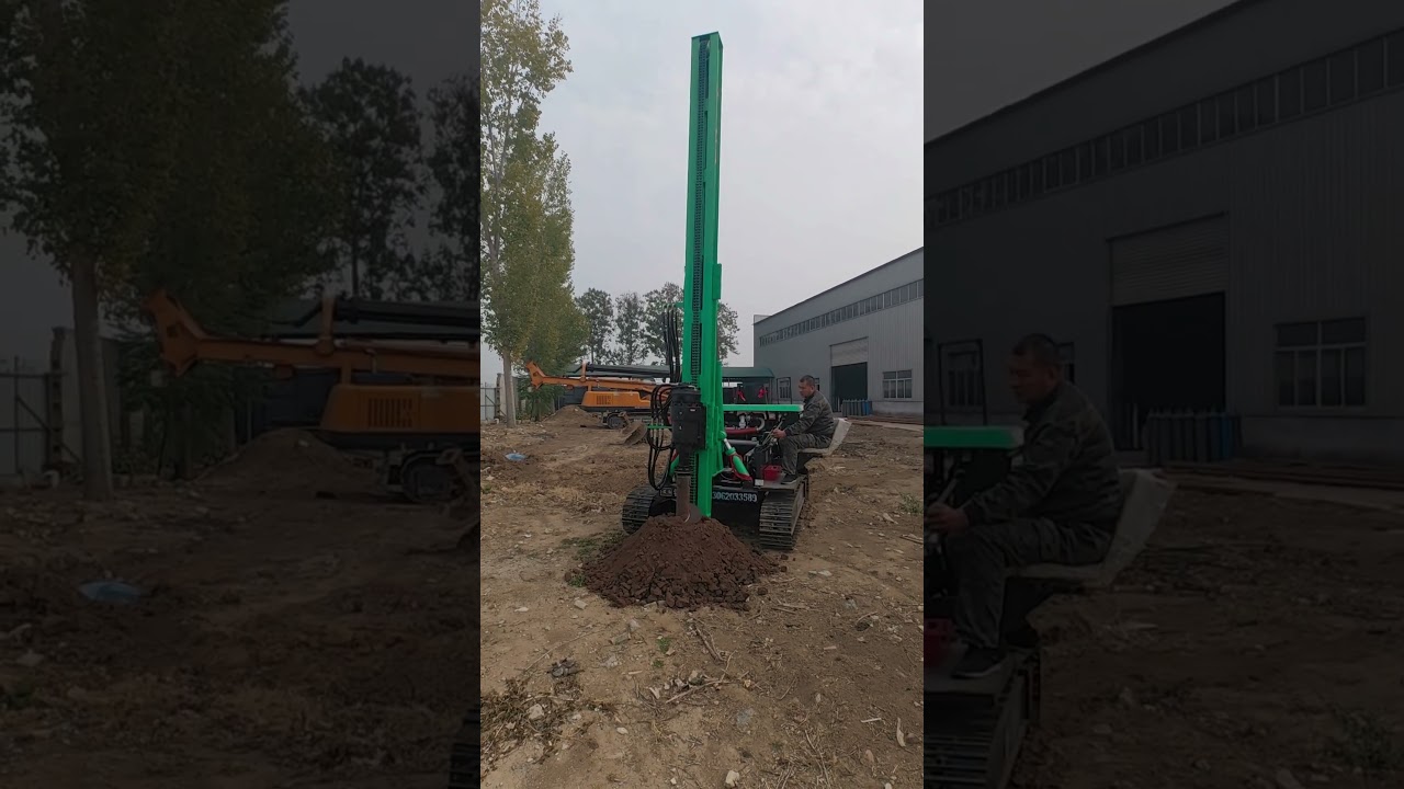 BD160 multifunctional photovoltaic drilling rig, with a piling depth of 4m and a piling diameter