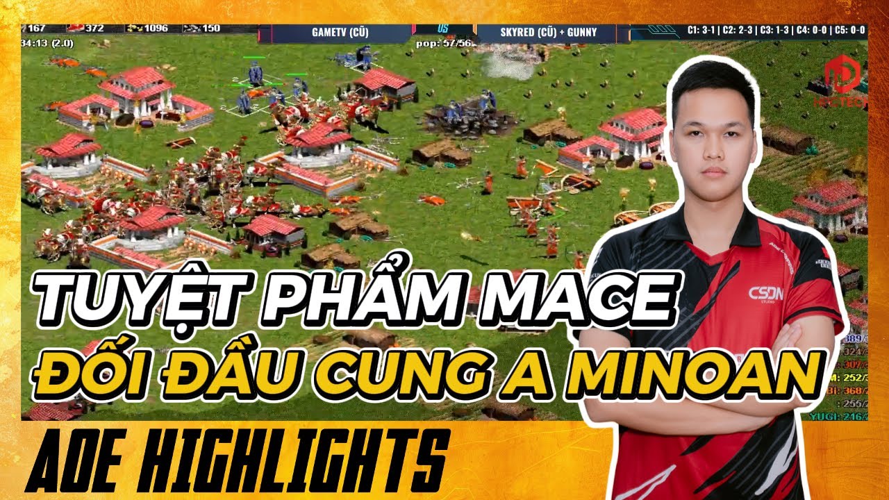 ĐỊNH NGHĨA KÈO ĐỈNH CẢO - CSDN cầm Mace với IQ 999 AoE Highlights #aoe