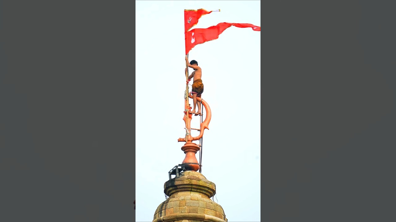 Lingaraj Temple Bhubaneswar Udisha Flag 🚩 #shorts #temple
