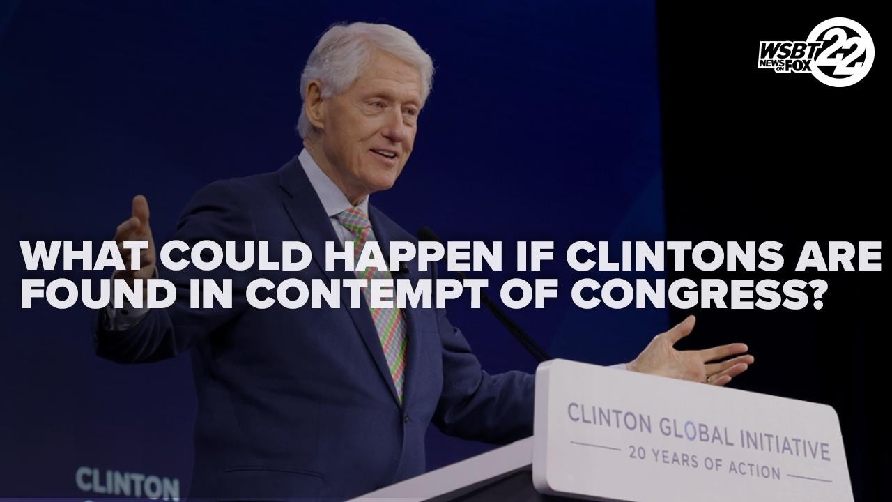 Legal expert warns Clintons face serious penalties if found in contempt of Congress