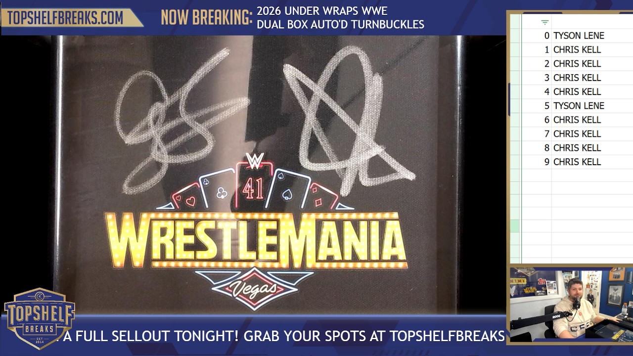 2026 Under Wraps WWE Autographed Turnbuckles Dual Box Random Serial | Top Shelf Breaks | 2/27/26