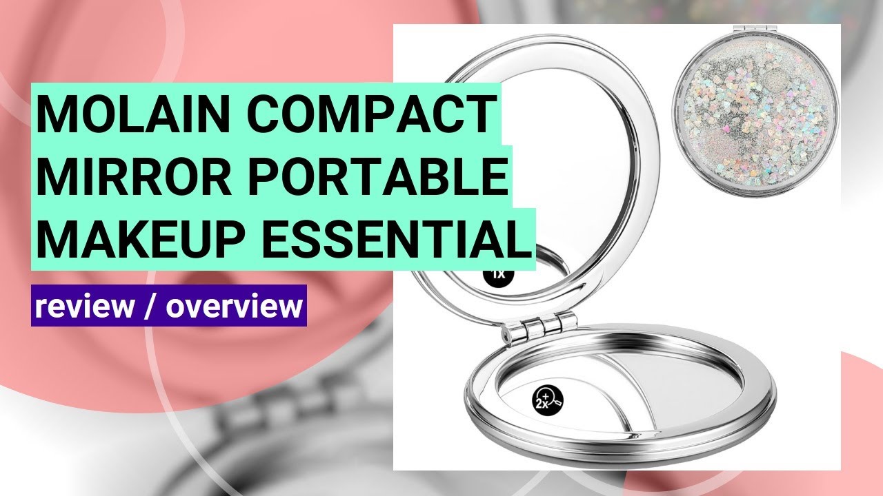 Review: Molain Small Compact Mirror - Perfect for On-the-Go Makeup!