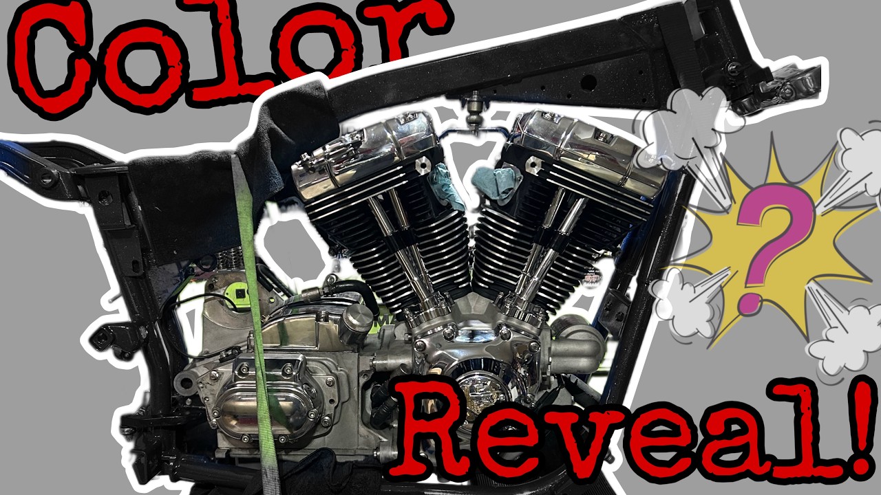 2005 Dyna Frame Color Reveal and Engine Install