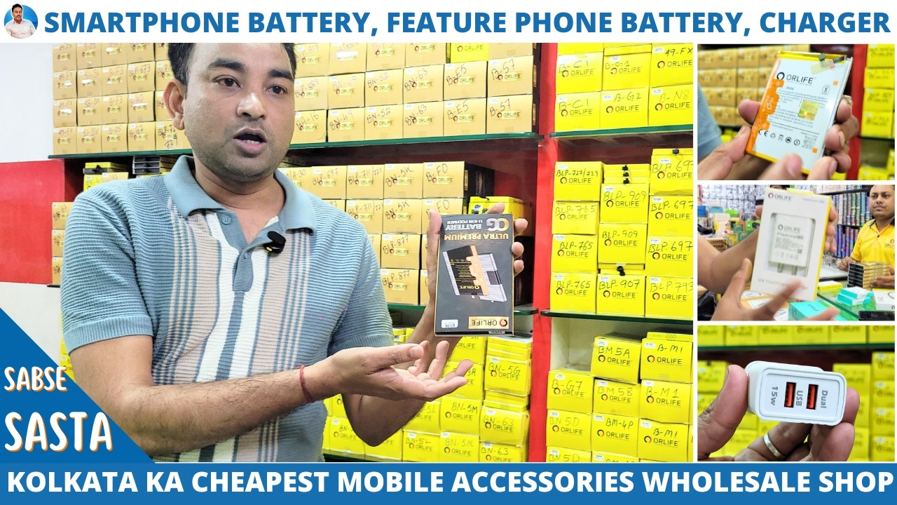 Mobile Charger, Data Cable, Neckband Wholesale Rate in Kolkata 📦 | Best Wholesale Mobile Accessories