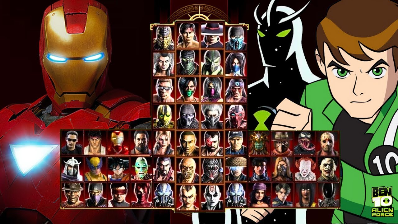 Mortal Kombat 9 - IRON MAN & BEN 10 - Expert Tag Ladder - Gameplay @(1080p) - 60ᶠᵖˢ ✔