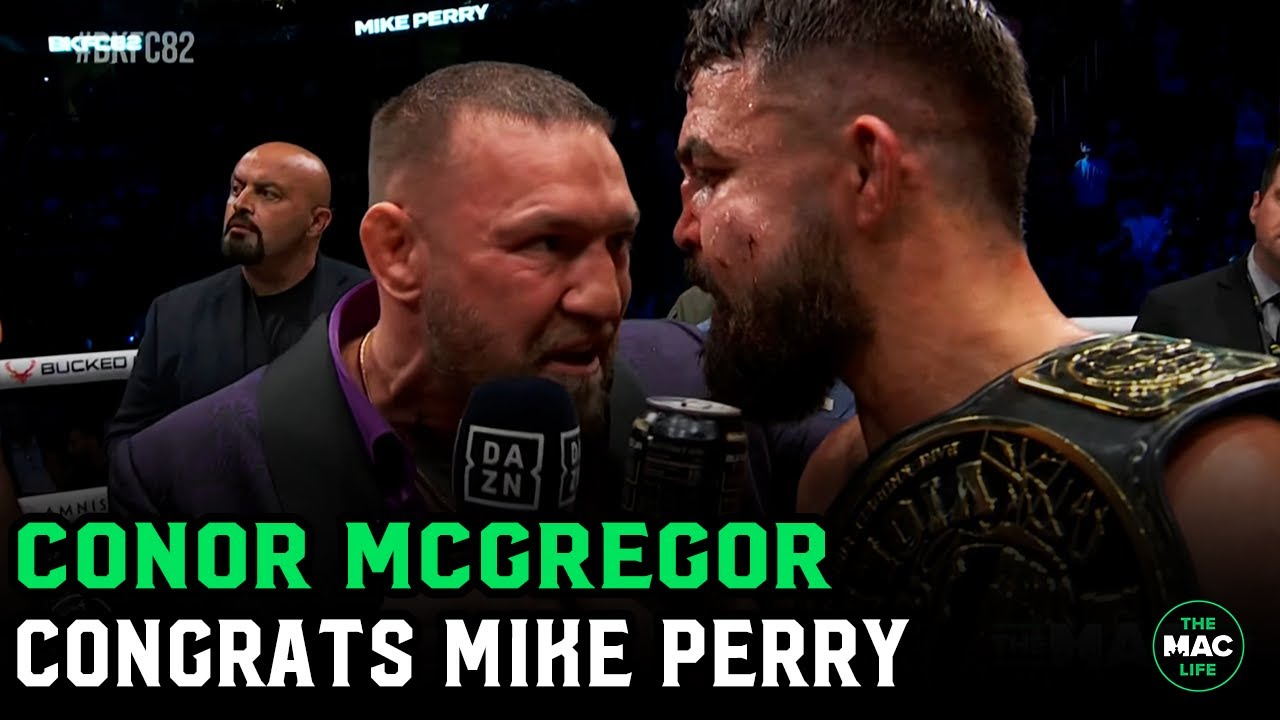 Conor McGregor congratulates Mike Perry: 