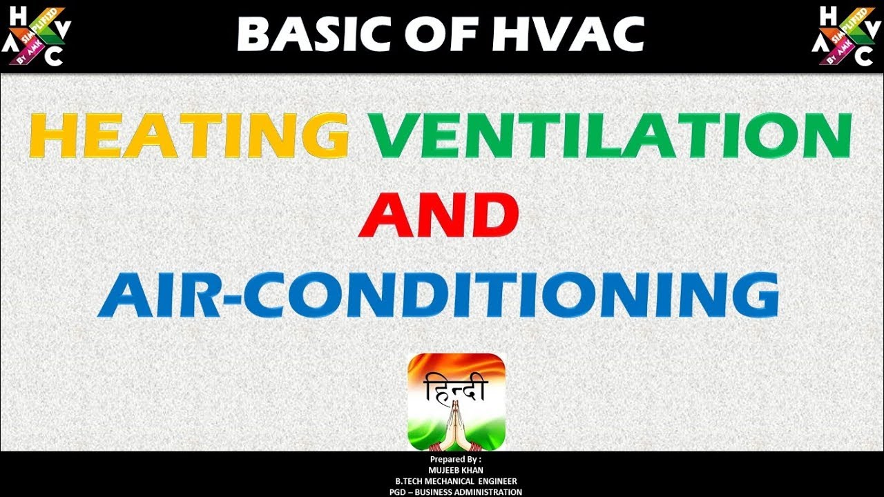 HVAC Training Basics - (Heating Ventilation and Air Conditioning) - Hindi Version.
