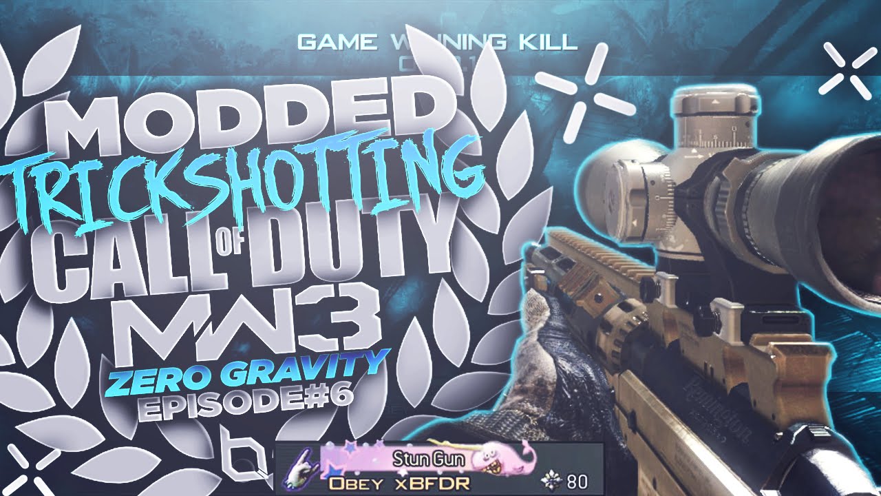 MODDED TRICKSHOTTING #6! (MW3 ZERO GRAVITY)