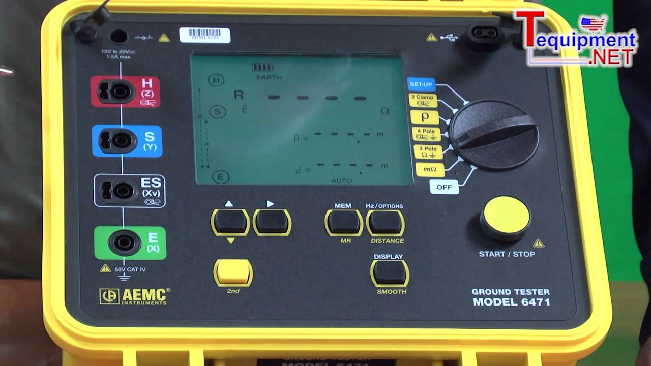 AEMC 6471 2135.49 4-Point Ground Resistance Tester