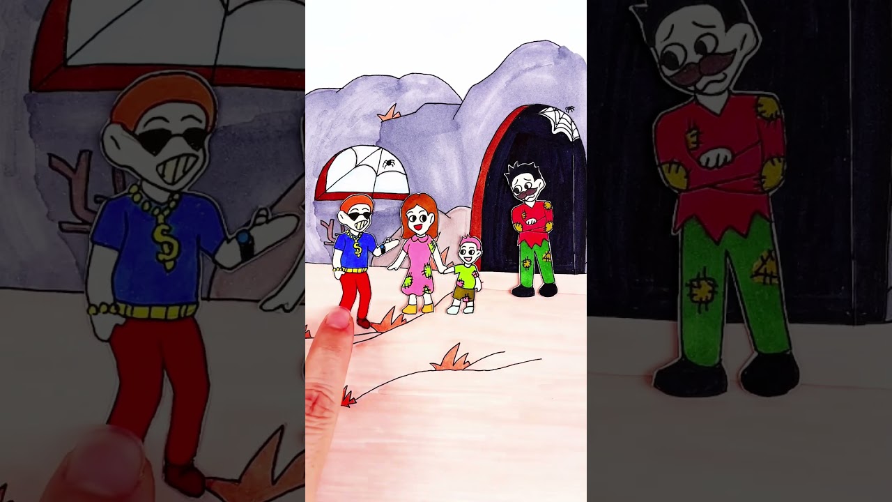 🖌️Creative Drawing Animation Moral Story True Love❤️#diy #story