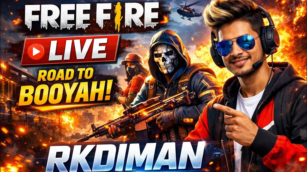 🔴 LIVE FREE FIRE RANK PUSH | Grandmaster Grind 🔥 Hindi Live  #live​ #trending​ #gaming​ #freefire​