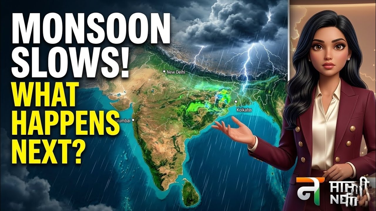 🌧️ Monsoon Slows Across India! Will Heavy Rain Return? | News With Naina