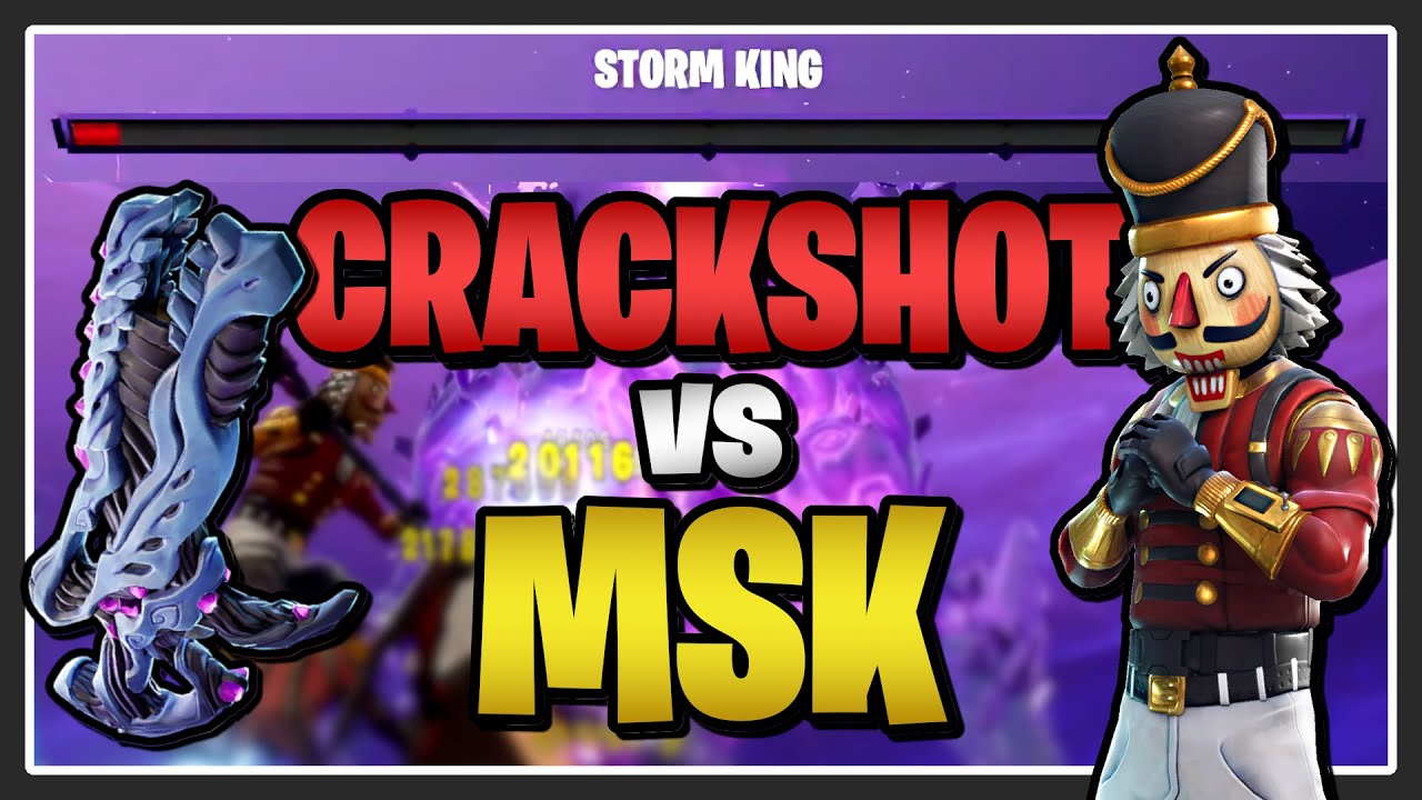 CRACKSHOT VS THE MYTHIC STORM KING - Fortnite Save the World