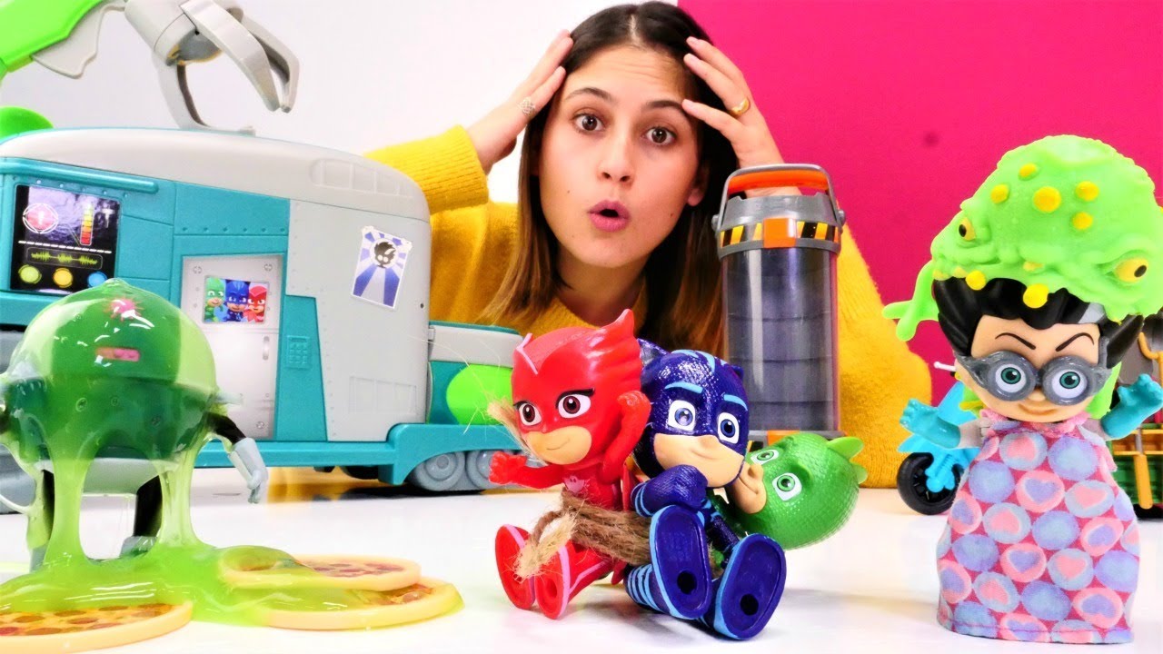 Pijamaskeliler Romeo' ya pizza siparış ediyor. Ayşe  ile videolar