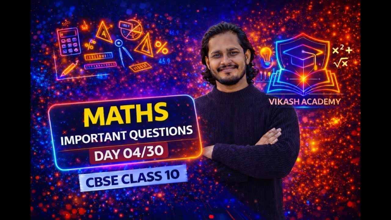 DAY 04/30 MATHS 30 DAYS SERIES | CLASS 10 | CBSE | @VIKASHACADEMY8271 #motivation #education