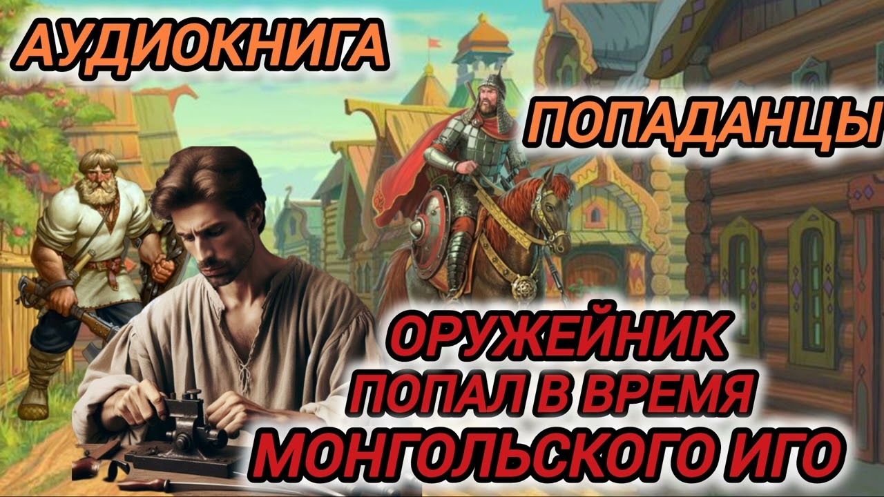 Аудиокнига ПОПАДАНЦЫ В ПРОШЛОЕ: ОРУЖЕЙНИК ПОПАЛ В ВРЕМЯ МОНГОЛЬСКОГО ИГО