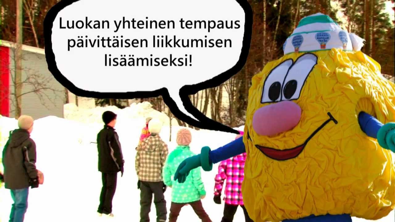 Liikuntaseikkailu maapallon ympäri-kampanjan mainos