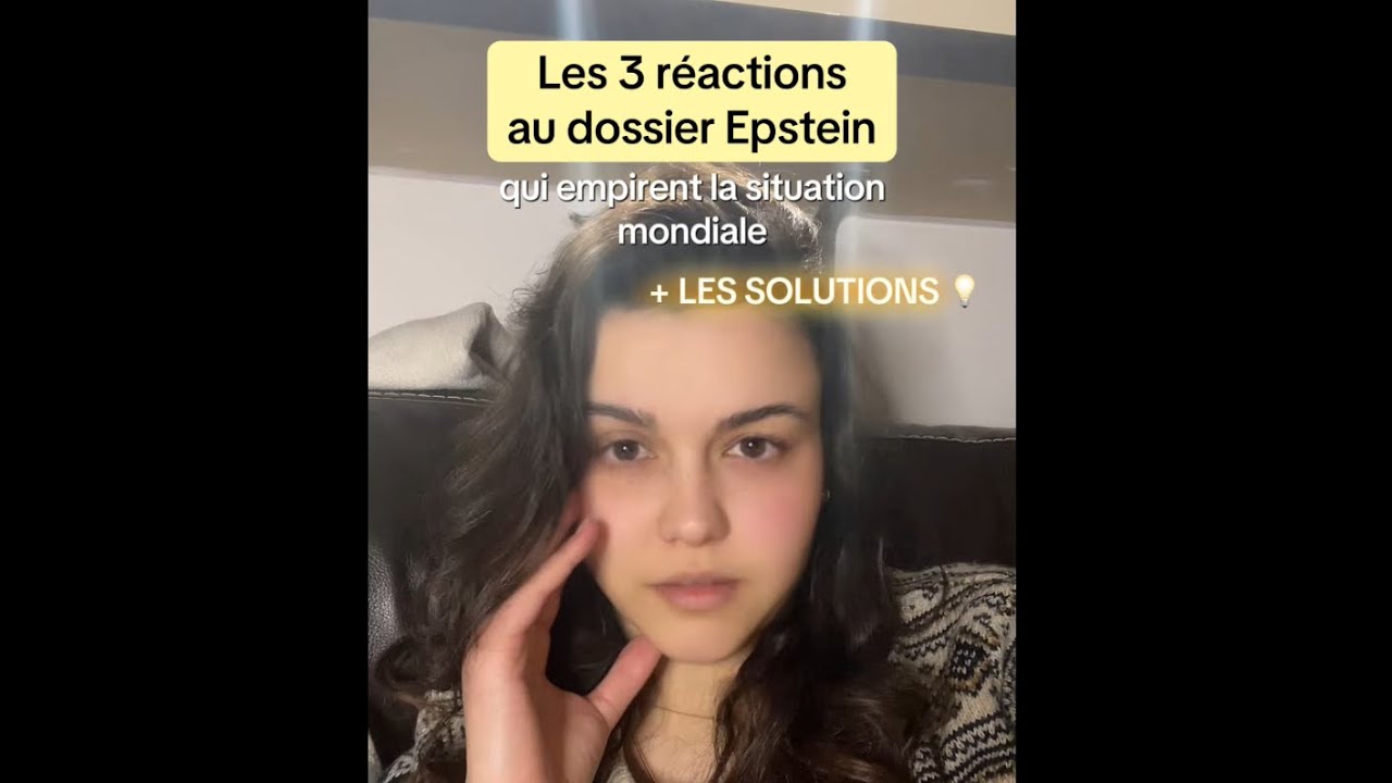 Ne réagis PAS comme ça face au dossier Epstein ! ⚠️