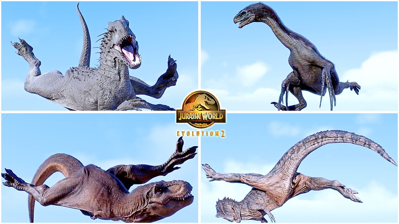 All Dinosaurs Tranquilize Animations 🦖 Jurassic World Evolution 2