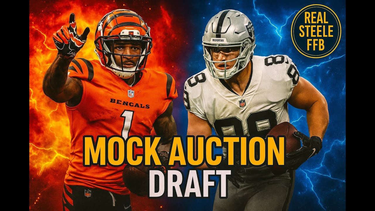 12-Team PPR Mock Auction Draft Strategy! (ESPN Fantasy Football 2025)
