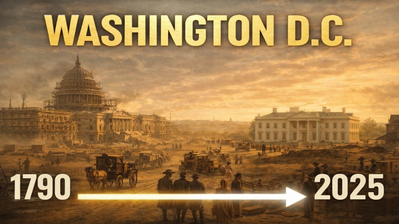 The Entire History of Washington D.C. 1790 to 2025 (AI Reconstruction)