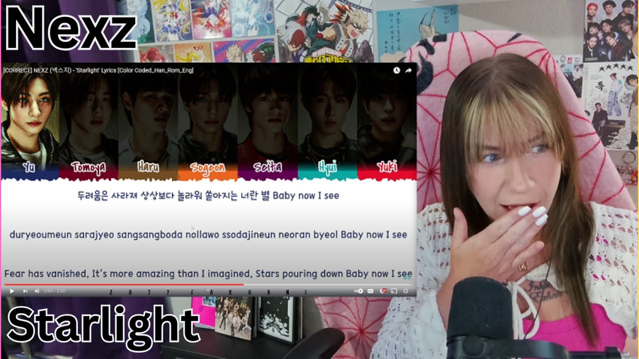 Reacting to Nexz Starlight #kpop #nexz #reactionvideo
