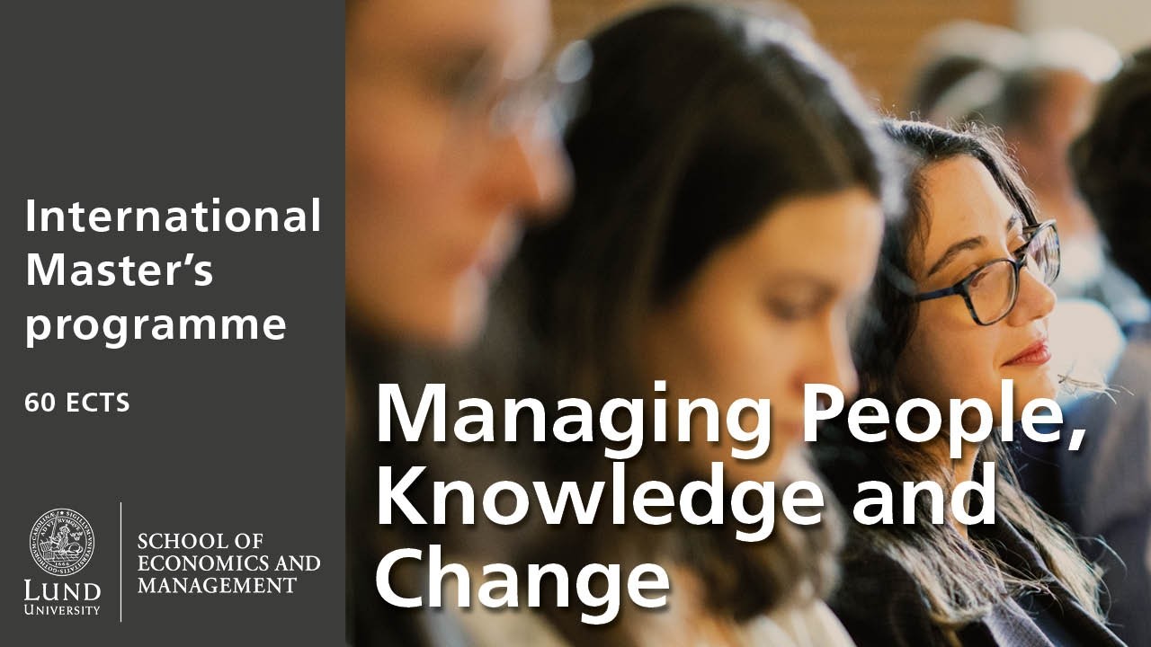 Master's programme Managing People, Knowledge & Change