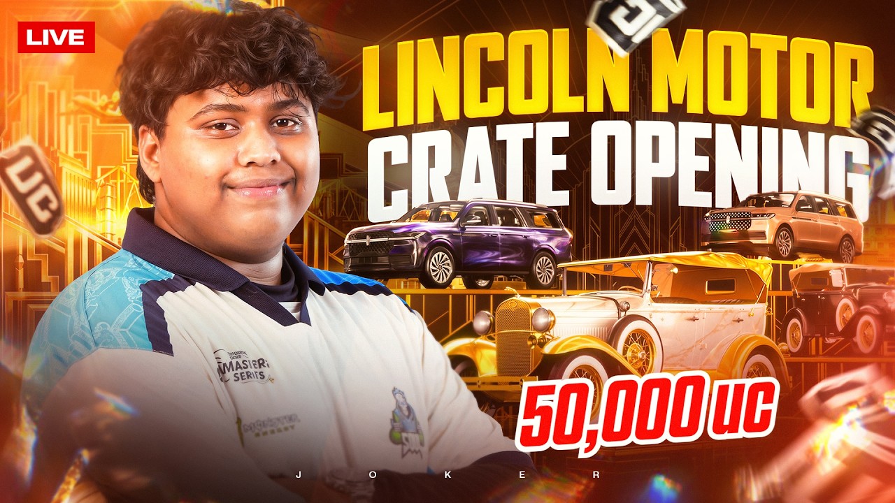 LIVE IRL WITH TEAM iQOOSouL🚀 | 50,000 UC Lincoln Motor Cruise 🚕 | BGMI