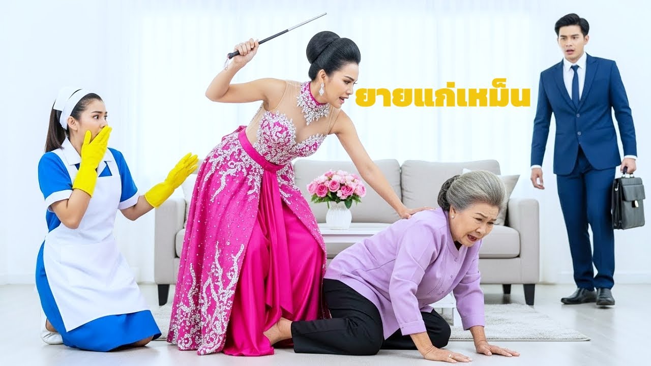 สาวแม่บ้านยากจนพบว่าลูกสะใภ้เศรษฐีทำร้ายแม่สามี จุดจบช็อกทั้งบ้าน