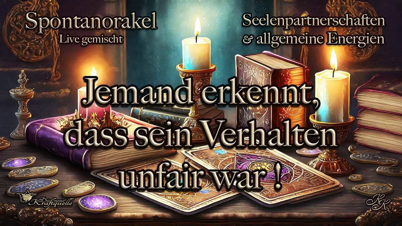 ⚡Jemand erkennt, dass sein Verhalten unfair war ⚡Spontanorakel ⚡