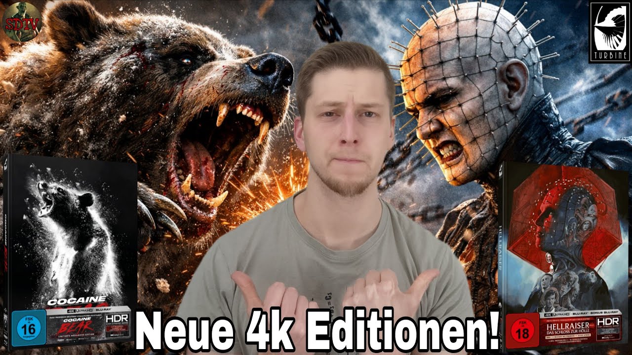 HELLRAISER (2022) & COCAINE BEAR | Die neuen Mediabooks von Turbine Medien | Unboxing