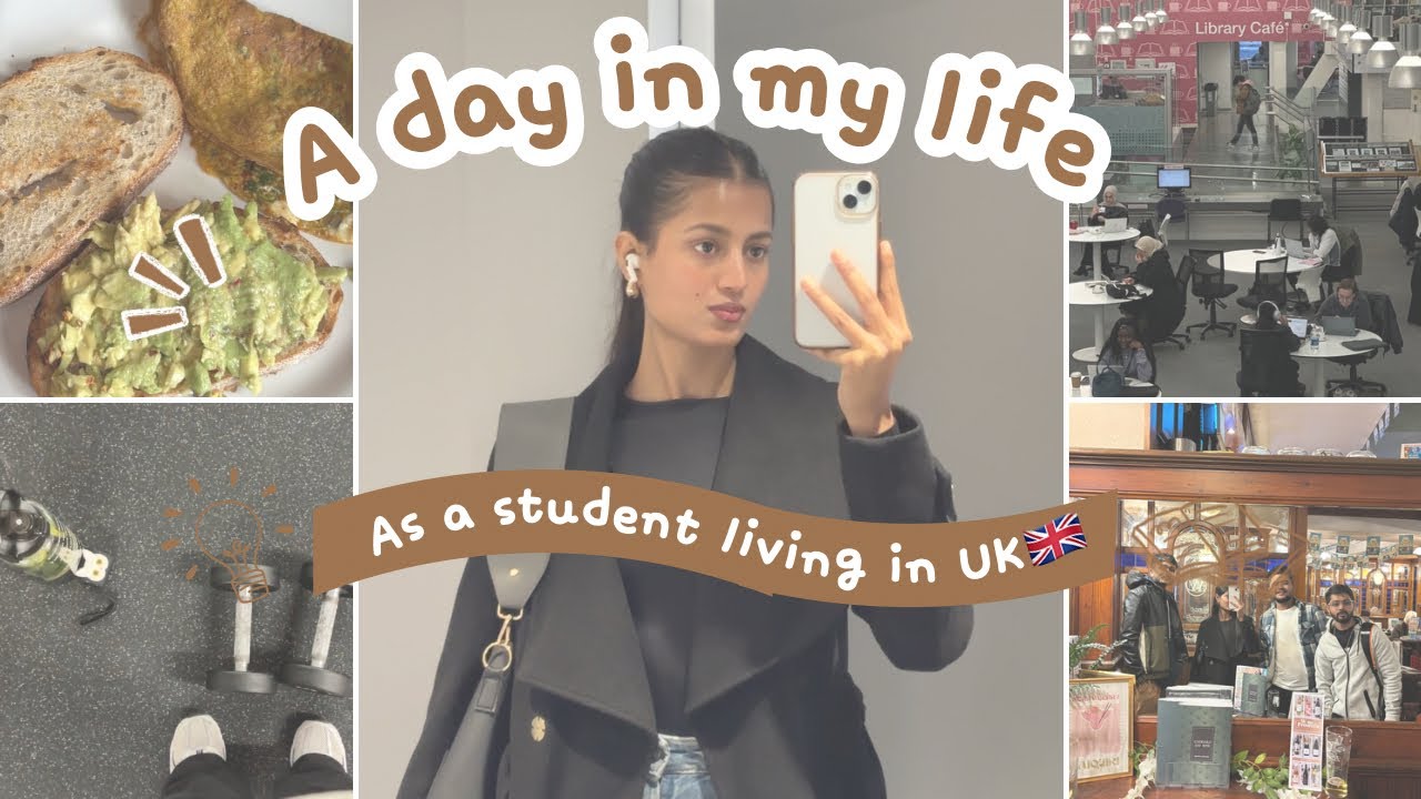 A Productive Day in My Life: Uni, Gym, Healthy Eating and Fun with Friends!🇬🇧🥗🎓🏋️‍♀️