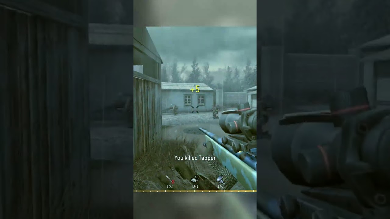 COD4 M40A3 ACOG Sniping in 2022 #shorts