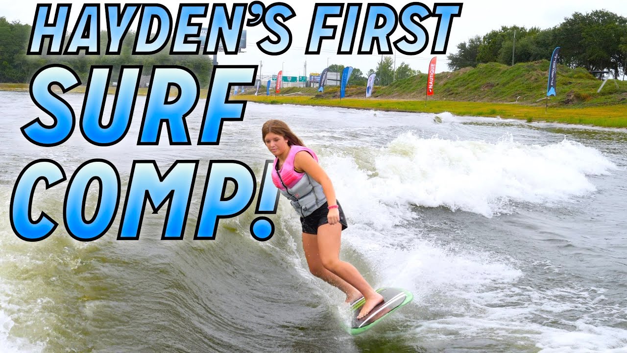 Hayden's First Wakesurf Comp!