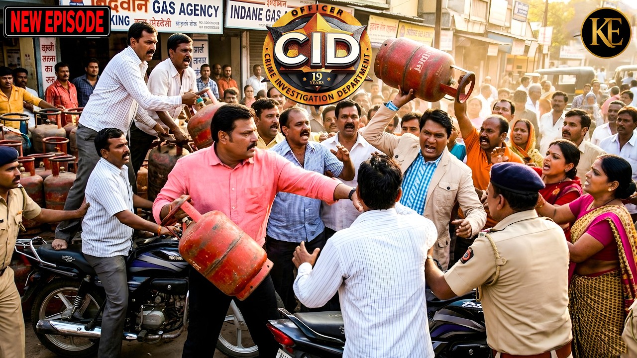 CID टीम ने गैस लेने के लिए गैस एजेंसी में की लड़ाई।  || CID| Best Of Cid|Letest Episode.