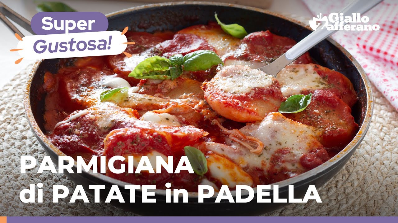 Картофельная пармиджана в сковороде с томатным соусом и сыром! Быстрый и простой рецепт! 🥔🍅🧀🌿