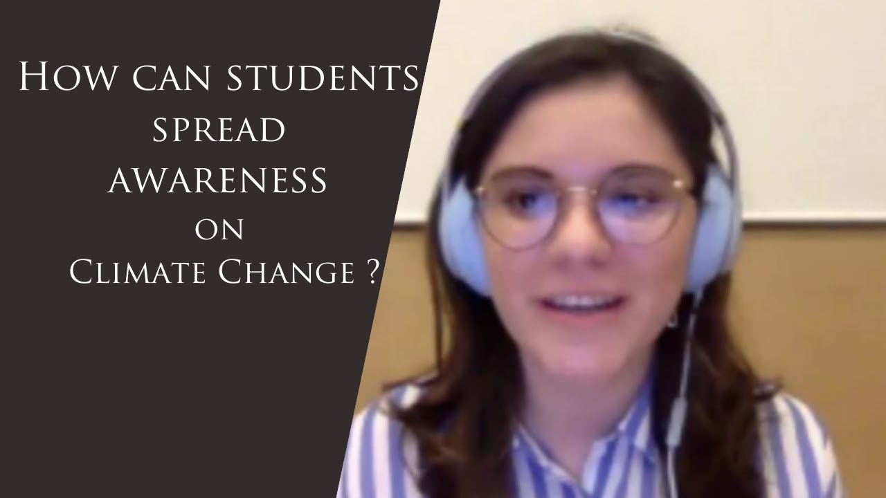 Columbia student asks a climate change question to Dean Mary Boyce