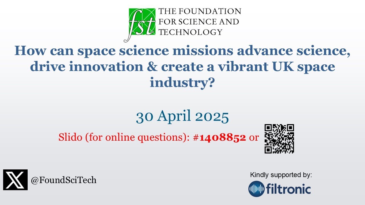 How can space science missions advance science, drive innovation & create a vibrant space industry?
