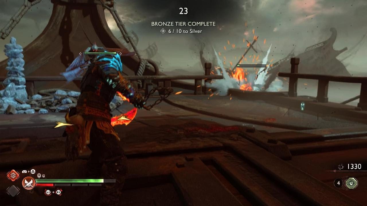 Dark Odessey Kratos VS Skjóthendi The Unerring berserker boss fight #333 (Give Me Prowess) (4K HDR)