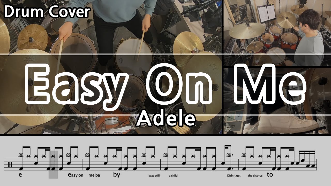 Easy On Me - Adele Drum Cover & Drum score  드럼커버 & 드럼악보
