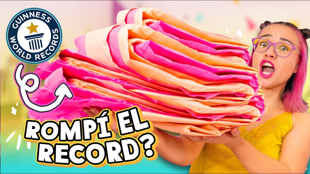 ROMPÍ EL RECORD GUINNESS MÁS IMPRESIONANTE 🤯  *Doblando papel* 😱 Craftingeek