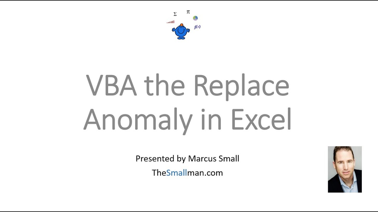 Replace Anomaly in Excel VBA