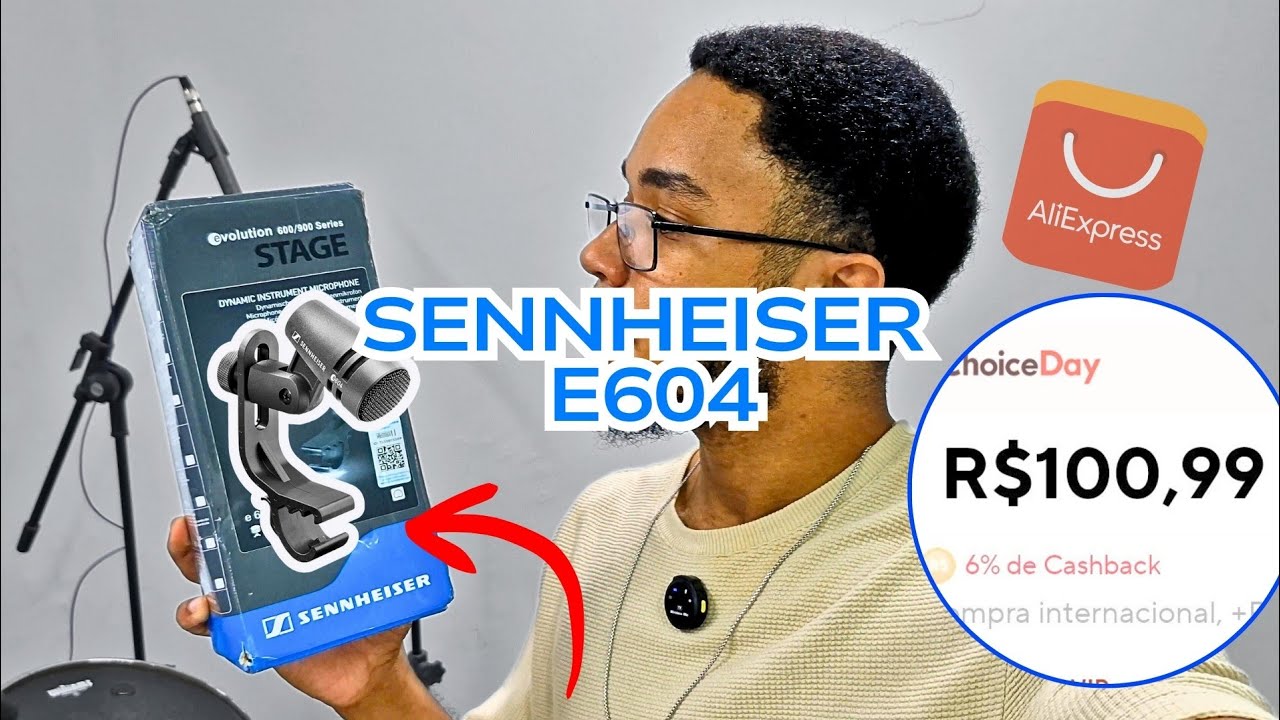 Microfone copia do sennheiser, testei!!!