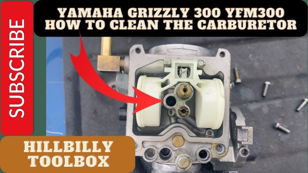 Yamaha Grizzly 300 YFM300 — Как очистить карбюратор — способ HillBilly ToolBox #atv