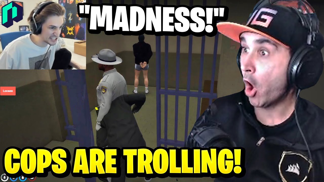 Summit1g & xQc CAUSE MADNESS & Break Out of JAIL after Heist! | GTA 5 NoPixel RP
