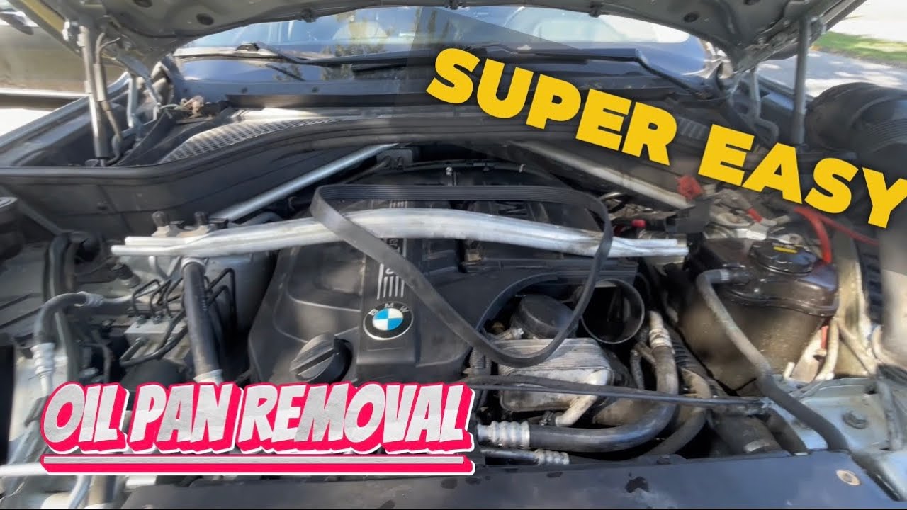 2014 BMW x5 Oil Pan Removal and Front Main Seal Repair